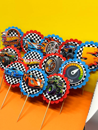 Hot Wheels Monster Truck Cupcake Toppers