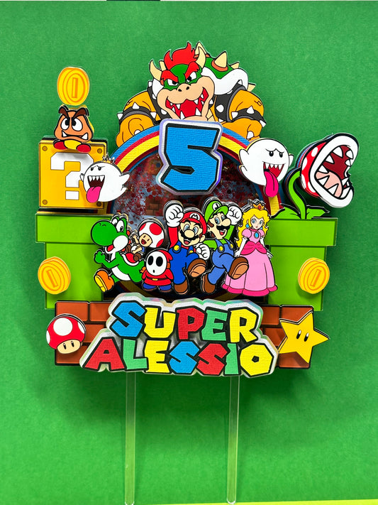 Super Mario Bros Cake Topper