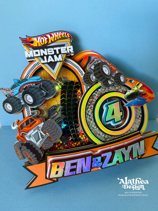 Monster Jam v2 Cake Topper