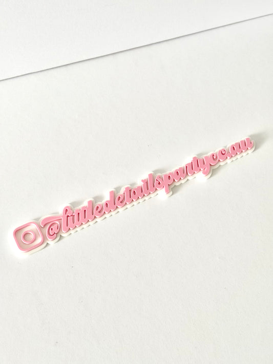 Business Social Media / Website Acrylic Watermark