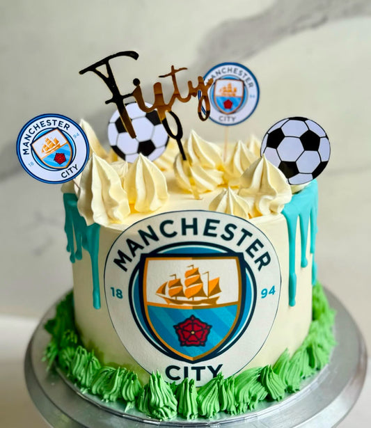 Manchester City Cake Topper & Toothpick Set