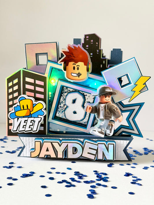 Roblox Boys Theme Cake Topper