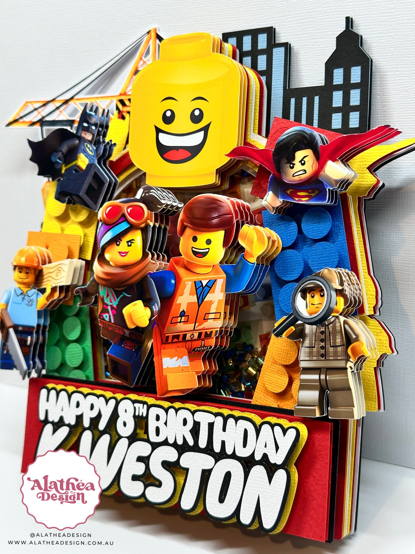 Lego Theme Cake Topper