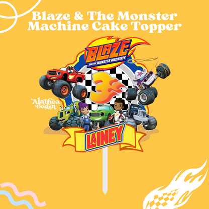 Blaze and the Monster Machines Cake Topper