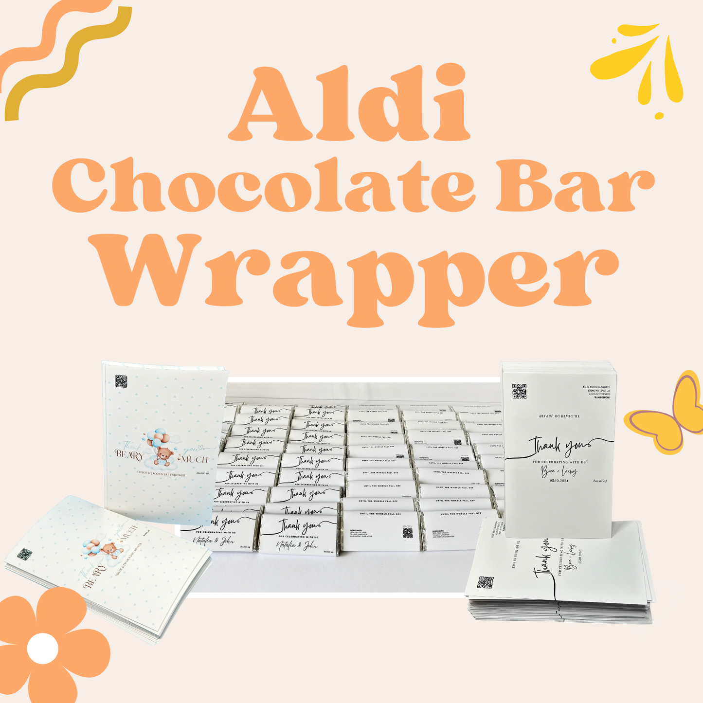 Custom Aldi Chocolate Bar Wrapper