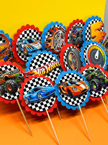 Hot Wheels Monster Truck Cupcake Toppers