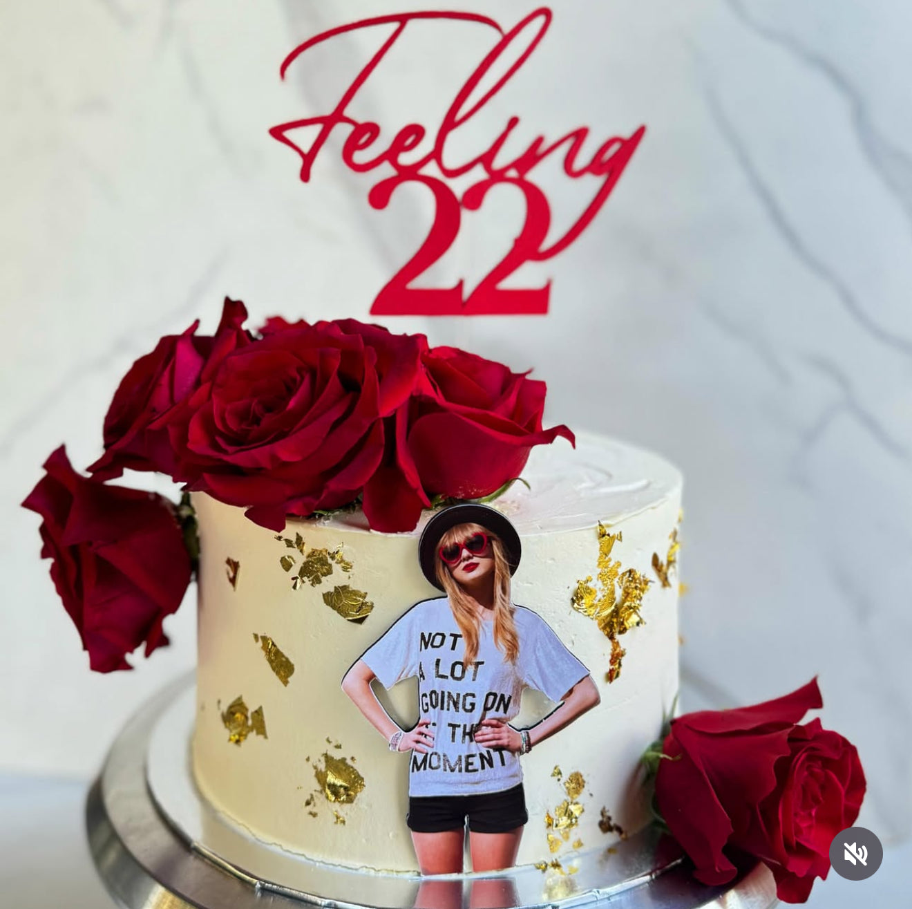 Feeling 22 Cake Topper & Taylor Swift Fropper Set