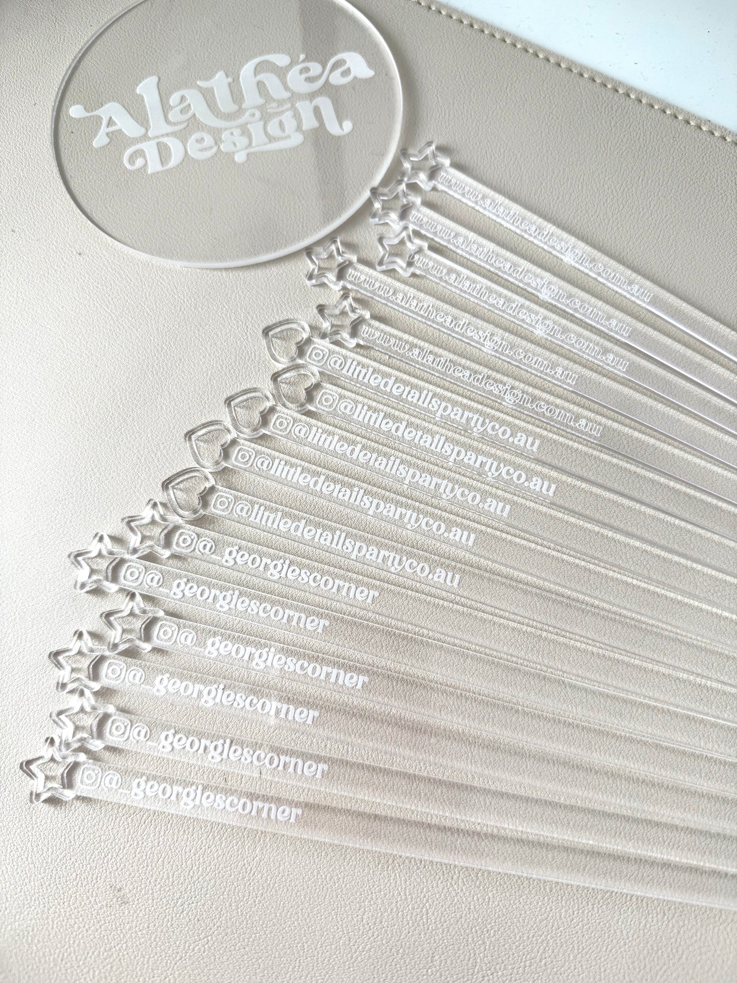 Personalised Acrylic Cake Topper Sticks Blank | Cakesicle | Paper Craft Cake Topper Stick Individual