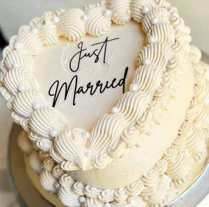 Just Married Cake Fropper