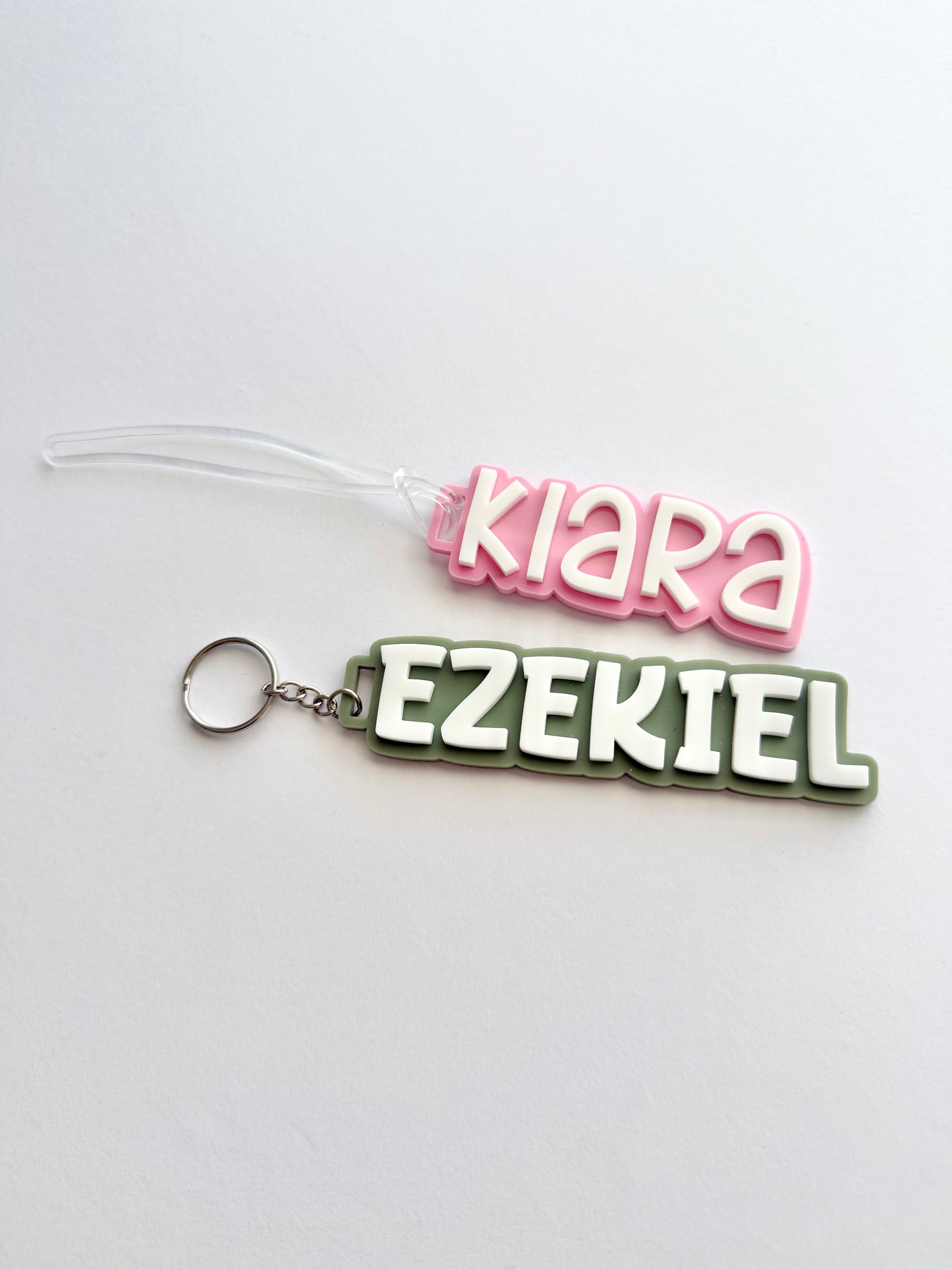 Personalised Name Acrylic Bag Tag / Keychain