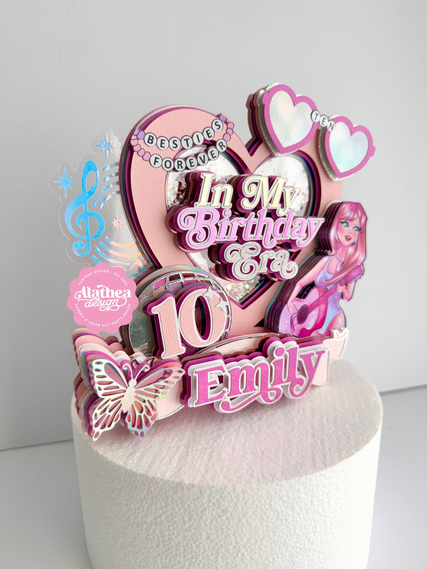 In My Birthday Era Cake Topper | Musician Cake Topper | Concert Cake Topper