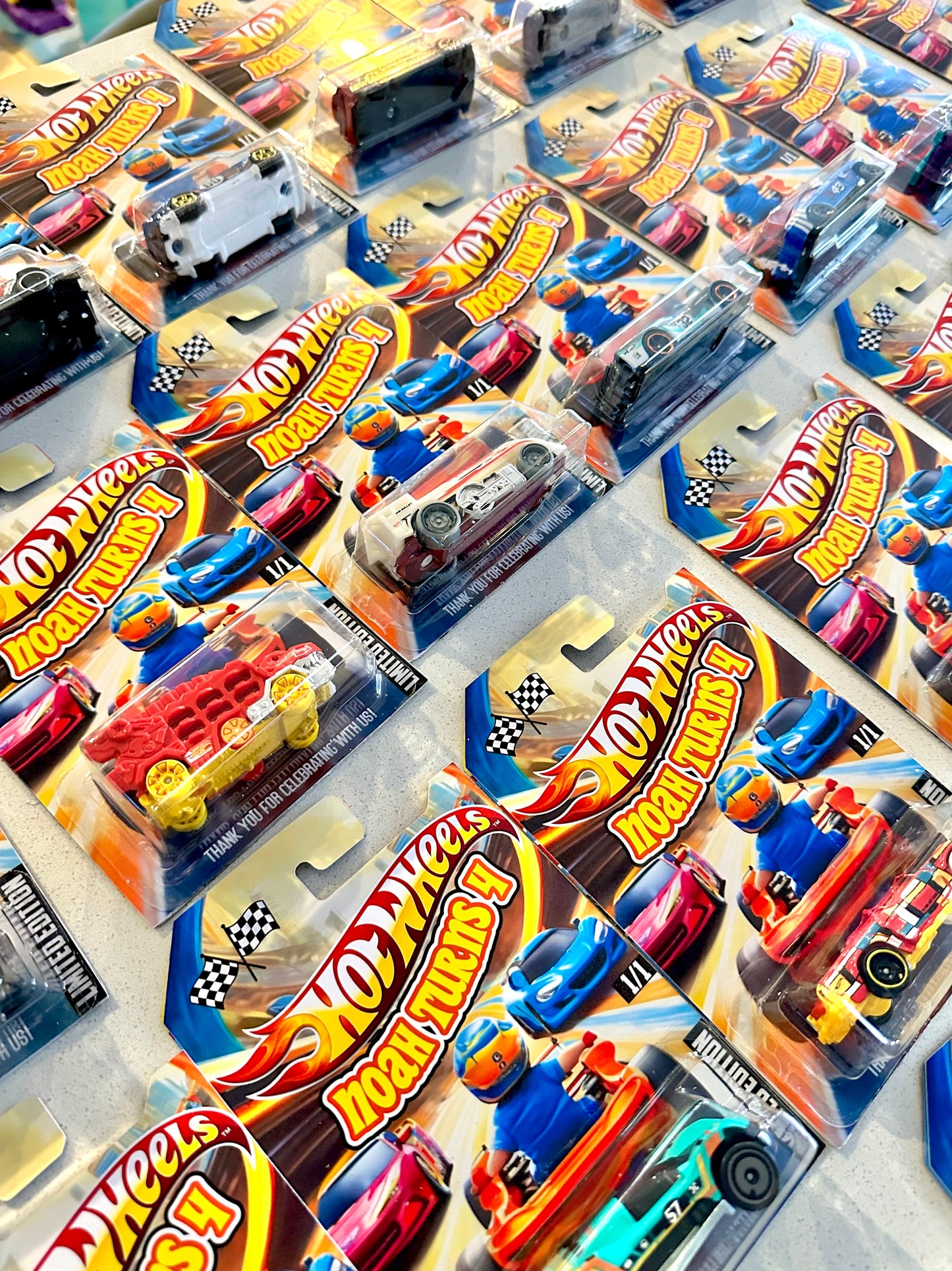 Personalised Custom Hot Wheels Car Party Favour