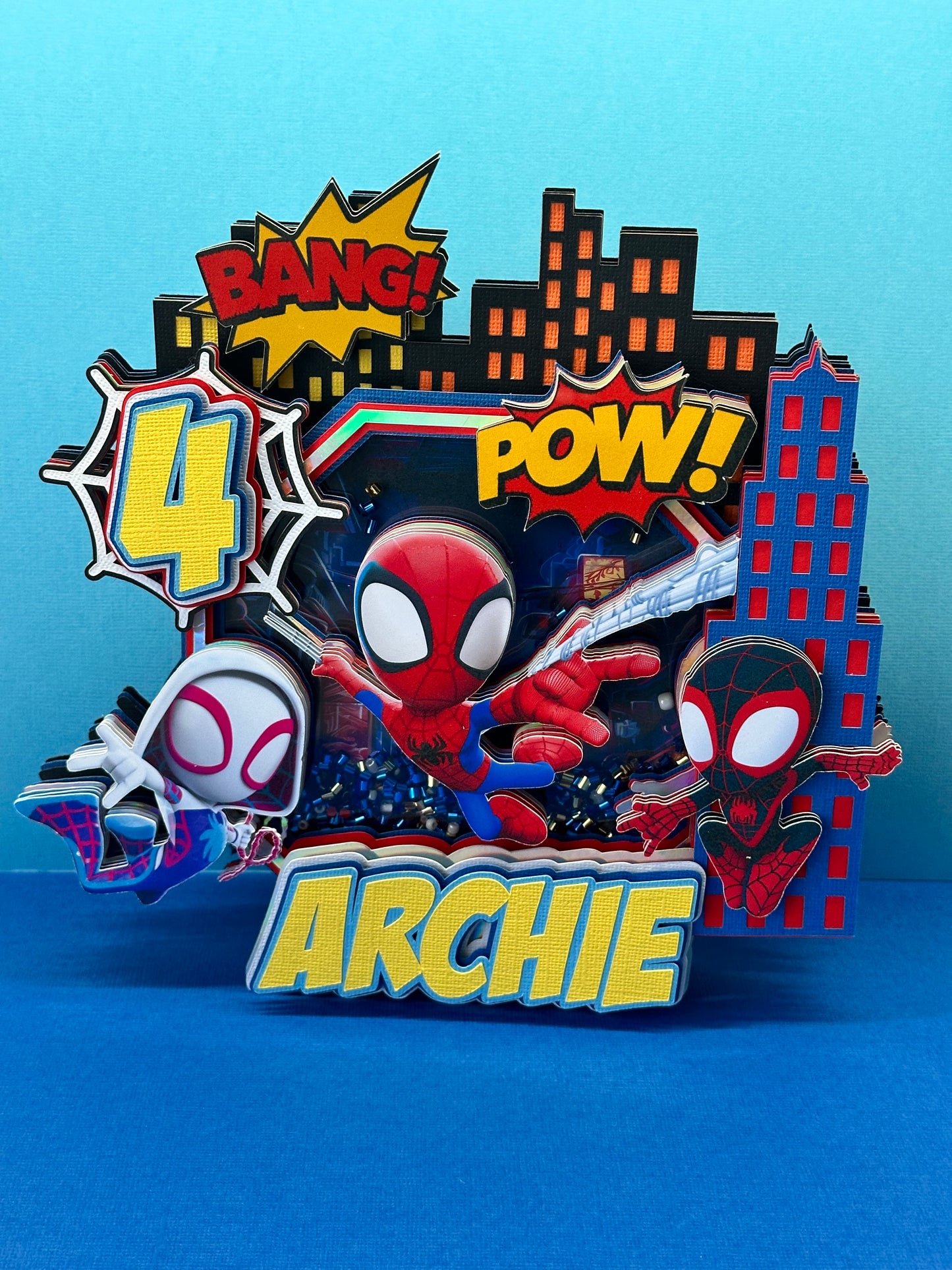 Spiderman / Spidey & His Amazing Friends Theme Cake Topper